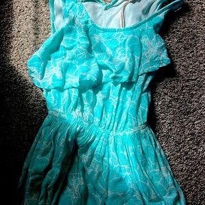 Turquoise girls size 10 dress